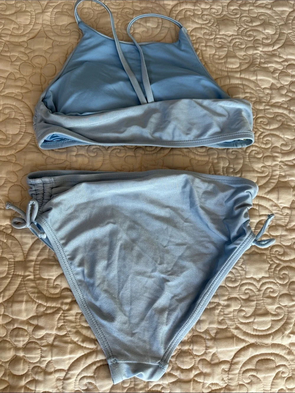 Chelsea & Violet Light Blue Girls Two-Piece Bikini